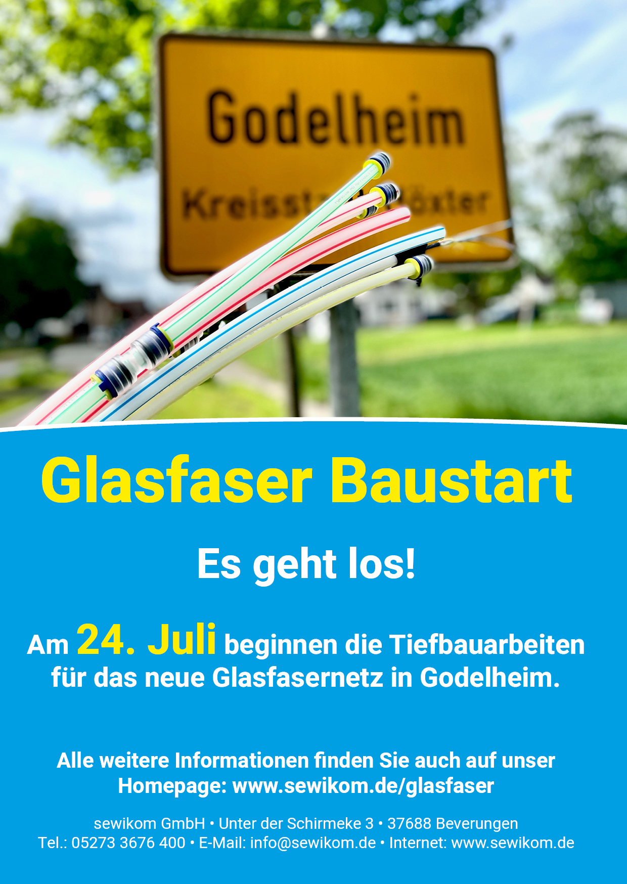 Glasfaser Baustart Am 24. Juli 2023 – Godelheim